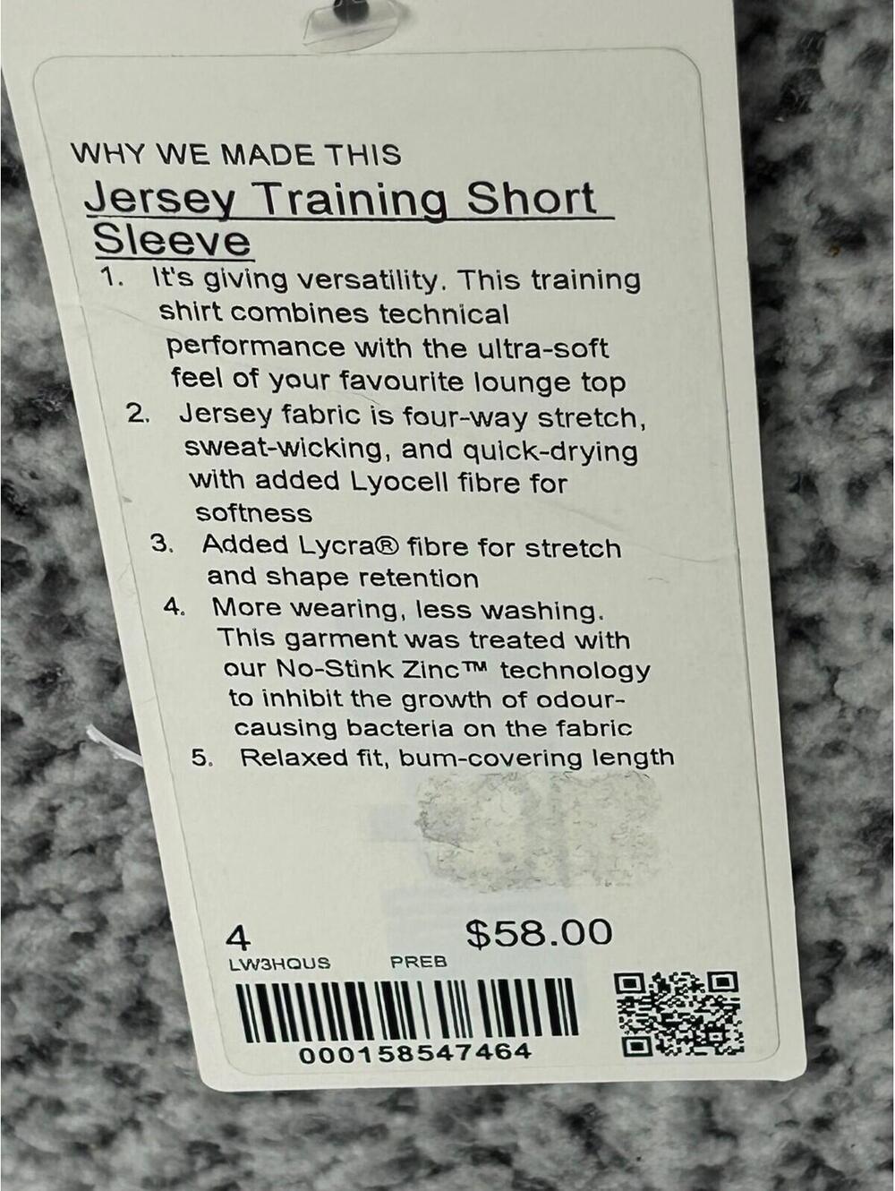 Lululemon Jersey Training Short Sleeve Shirt Women’s 4 Blue NWT - Picture 2 of 3